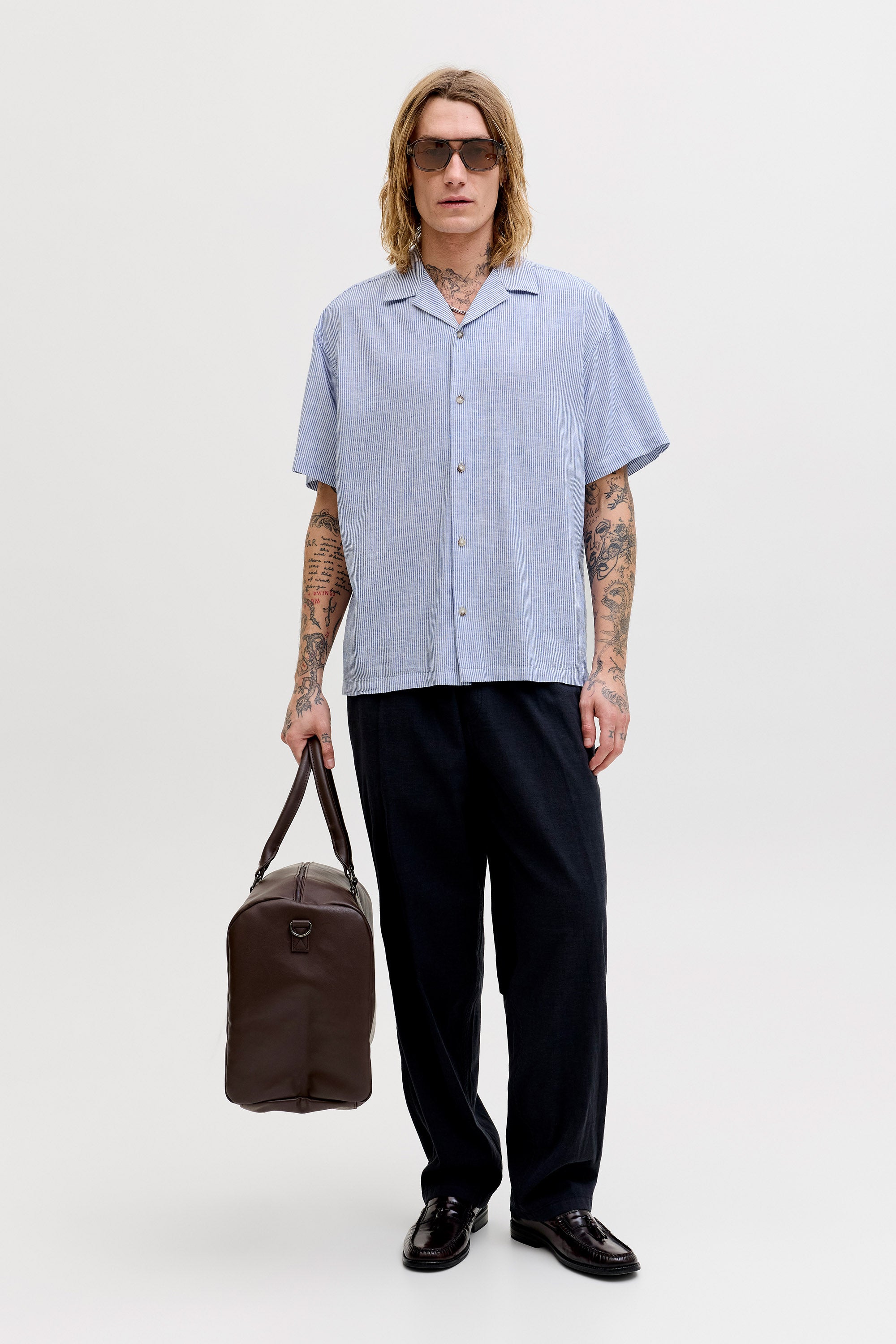 JJESUMMER Leinenhemd - Infinity