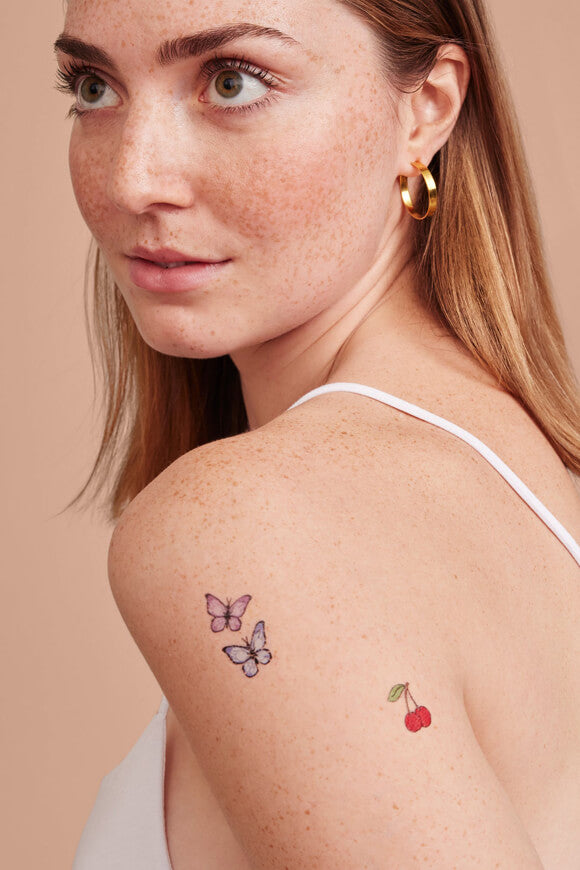 Retro Littles tattoos éphémères - Multicolor