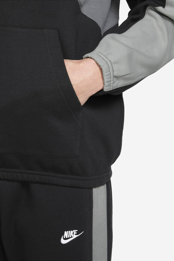Hooded sweatshirt - Black + Grey