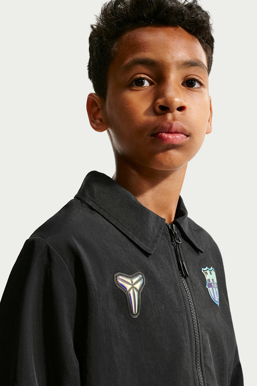 FC Barcelona oversized tracksuit jacket - Black + Field Purple
