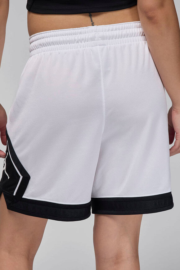 Diamond Mesh Shorts - White + Black