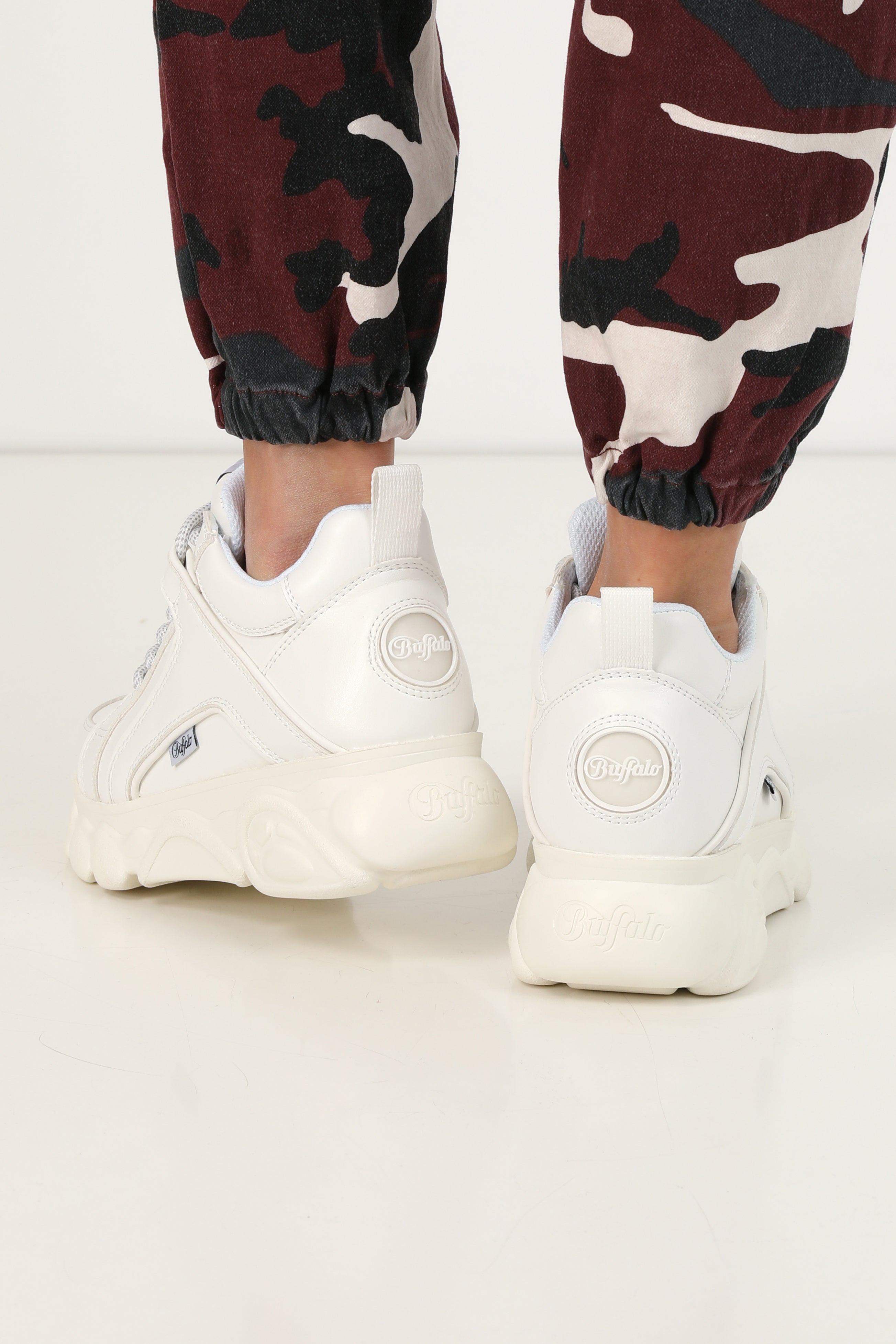 Baskets à plateforme - Blanc cassé