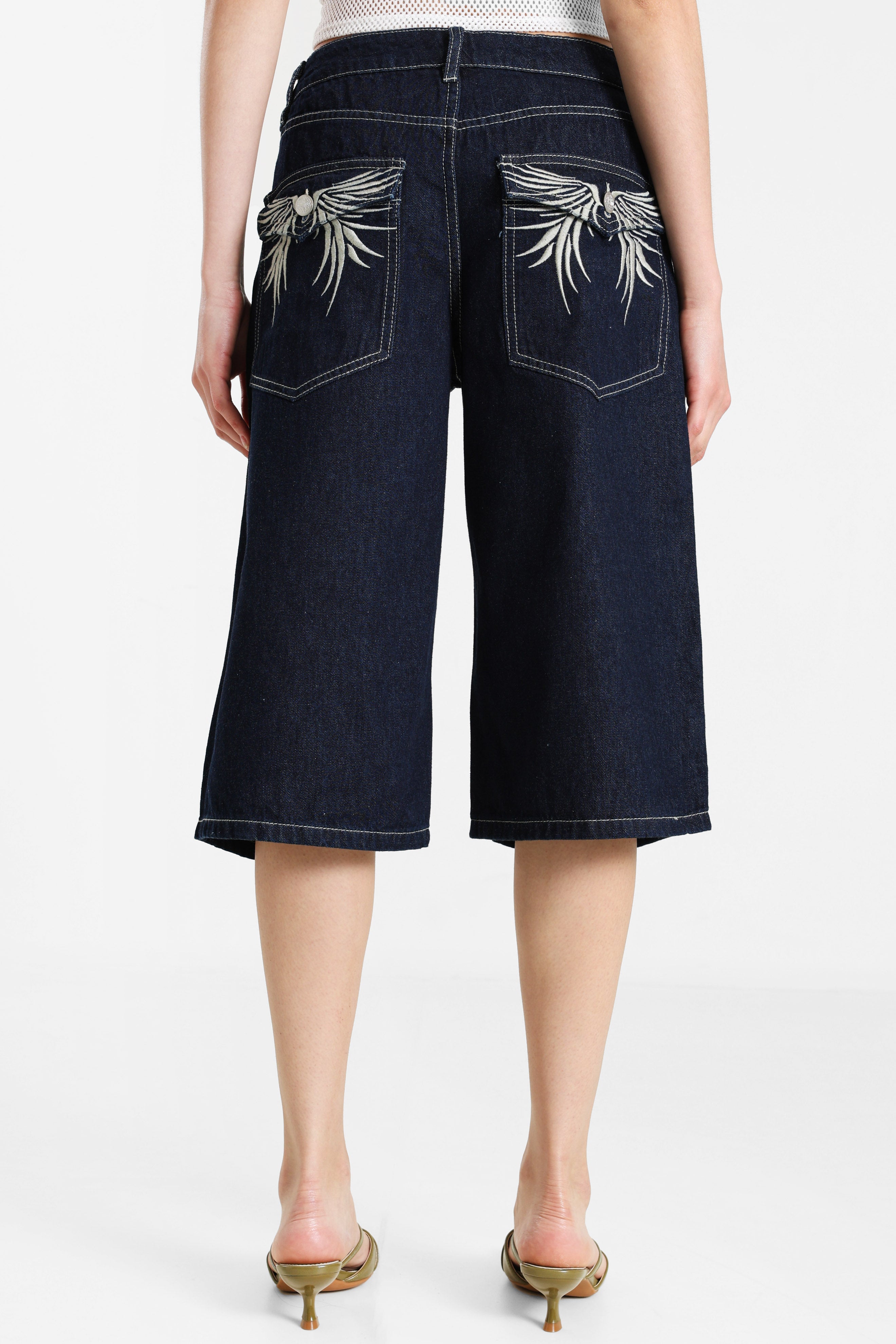 Bermuda in denim - Bleu foncé