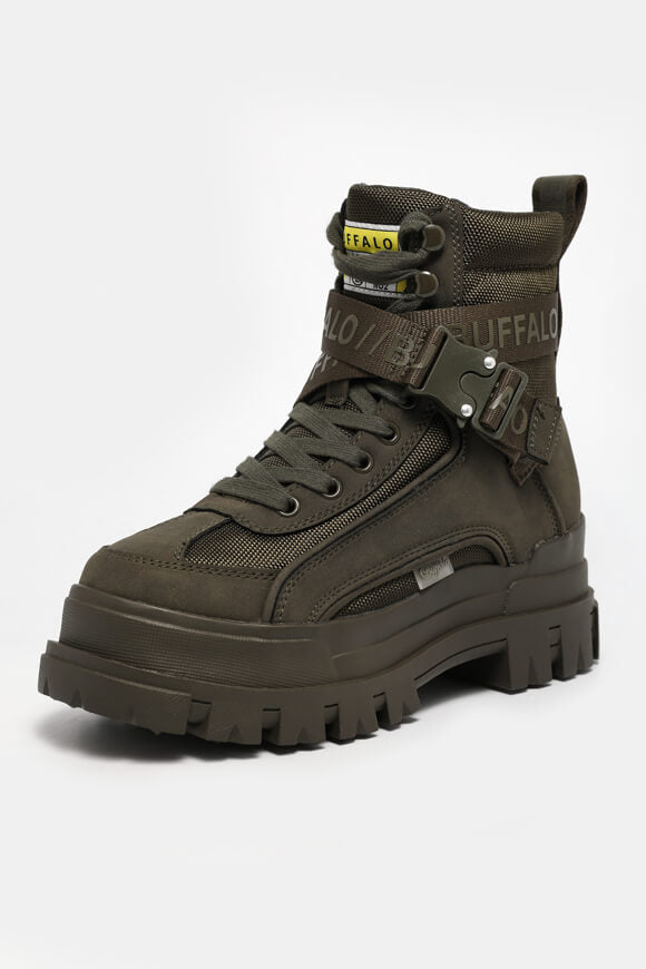 Aspha Com1 Plateau Winterstiefelette - Dunkel Olive