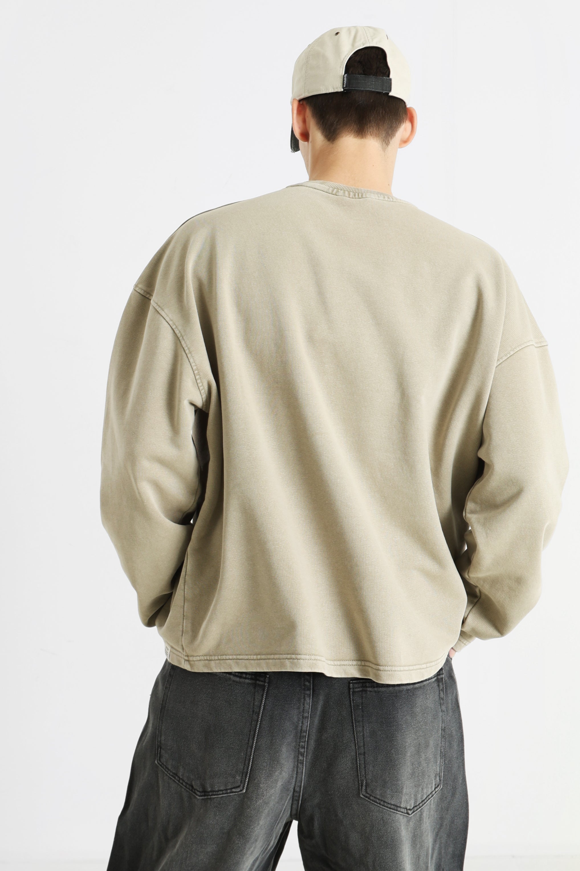 RRSAGE Oversize Sweatshirt - Vintage Khaki