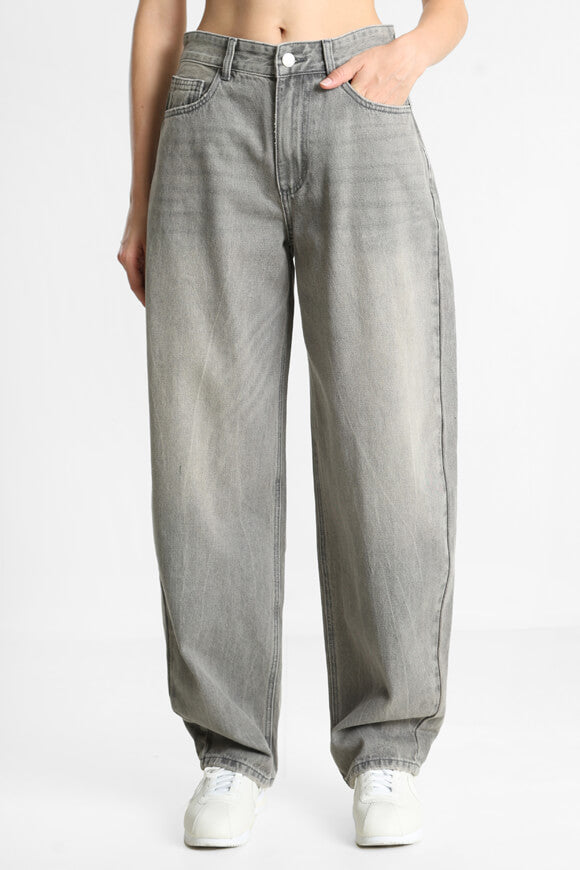 Barrel Fit Jeans - Grau Denim