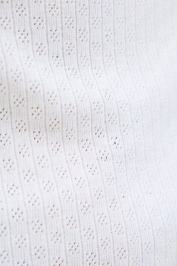 JORHYDRA Tanktop mit Lochmuster - Bright White