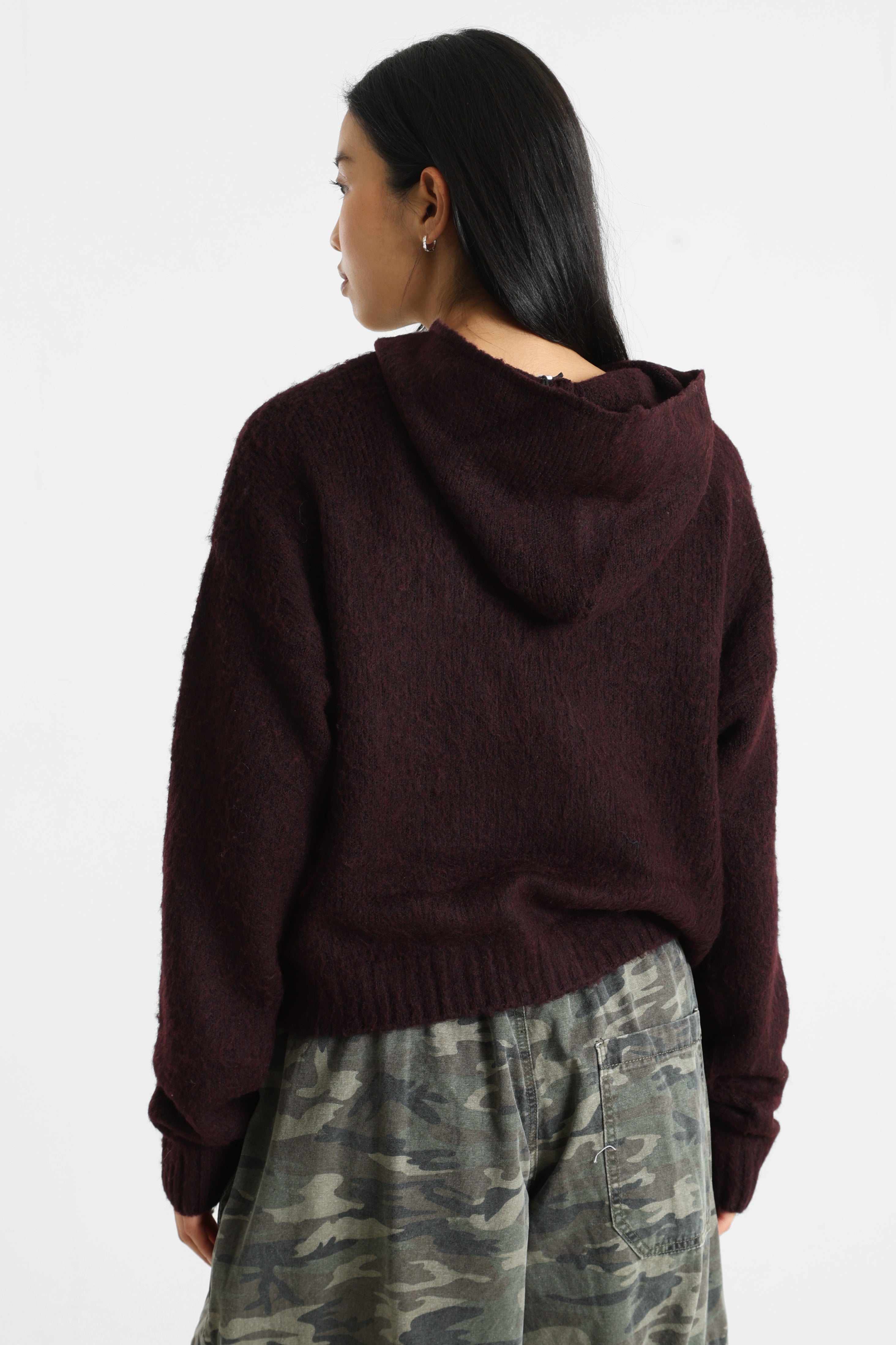 Cardigan oversize - Bordeaux