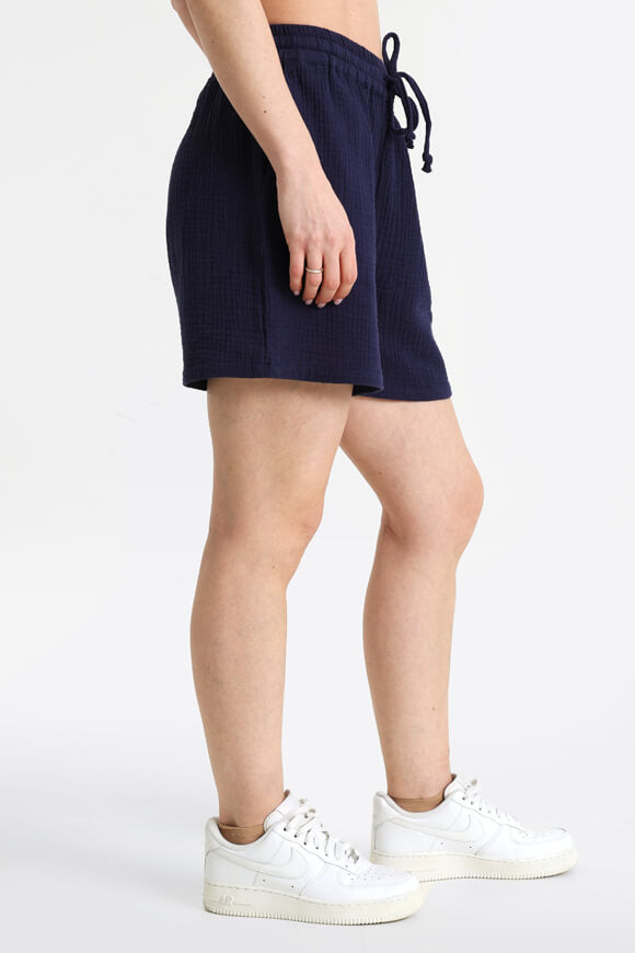 Muslin shorts - navy blue