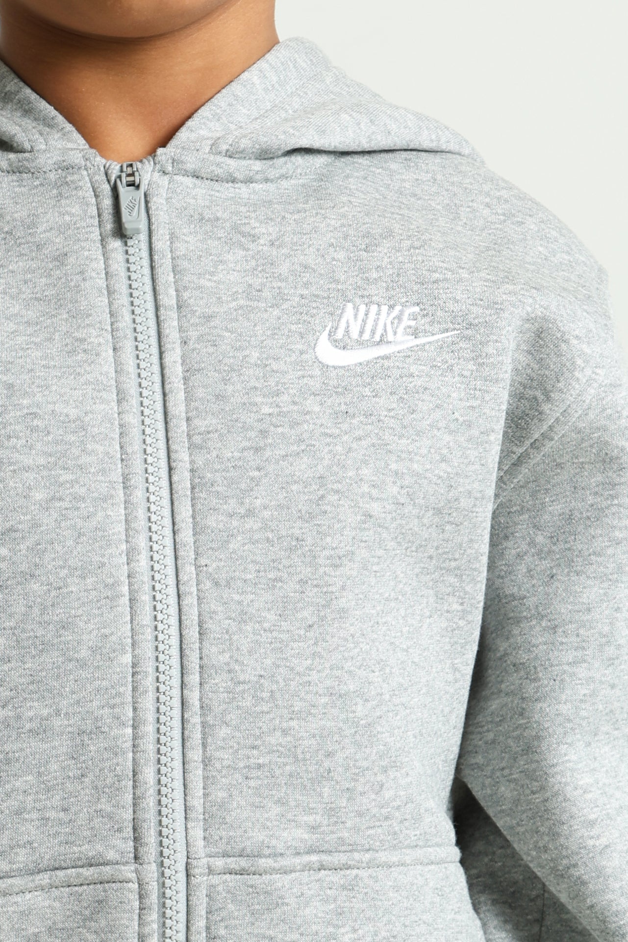 Sportswear Club Fleece Kapuzensweatjacke - Light Grey Heather