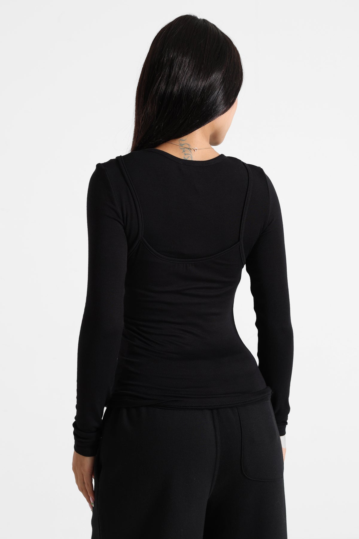 Langarmshirt - Black