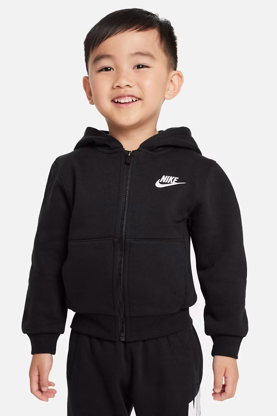 Kids Kapuzensweatjacke - Black