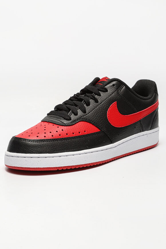 Court Vision Next Nature Sneaker - Black + University Red + White