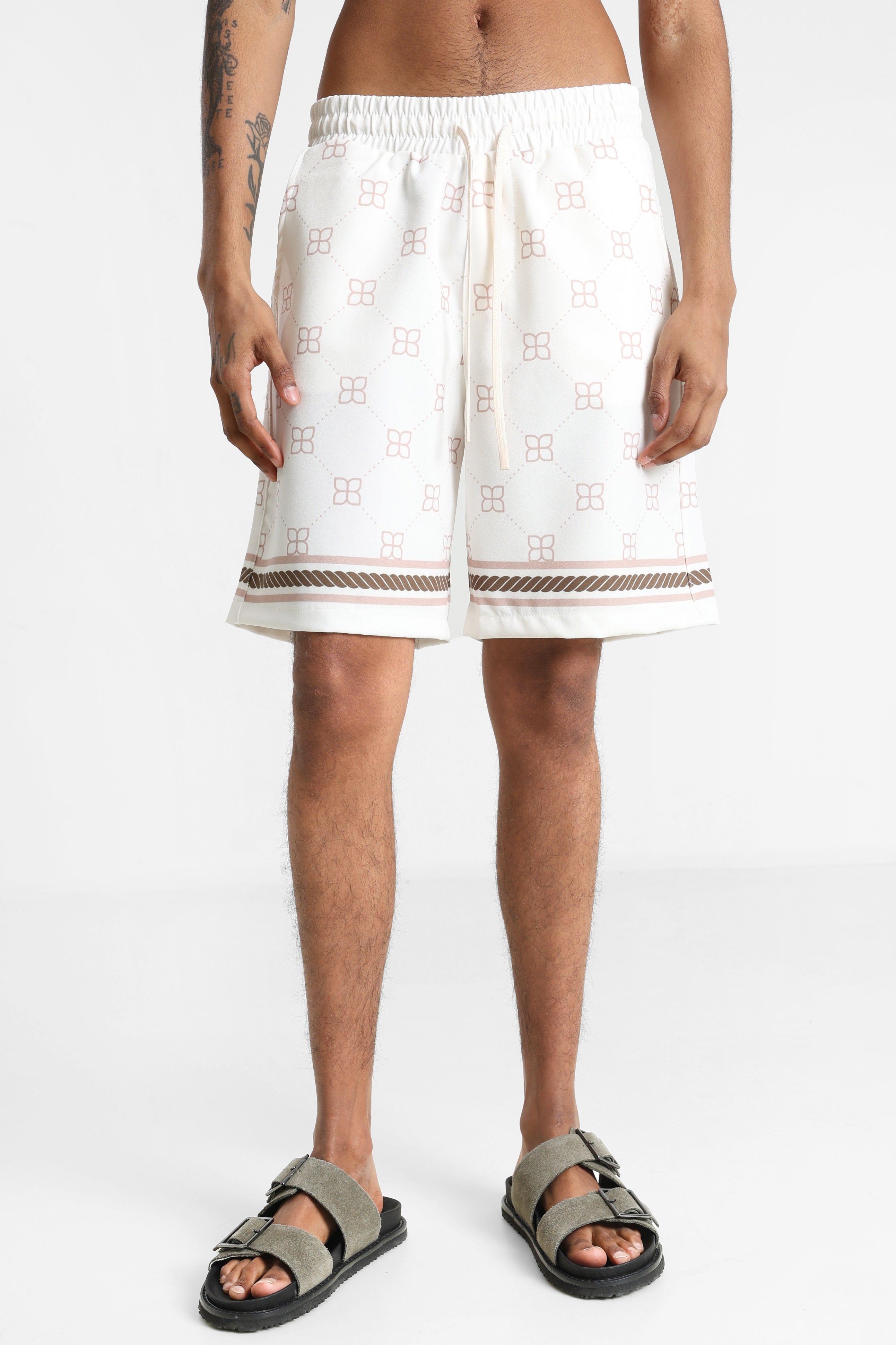 Short en tissu - Offwhite