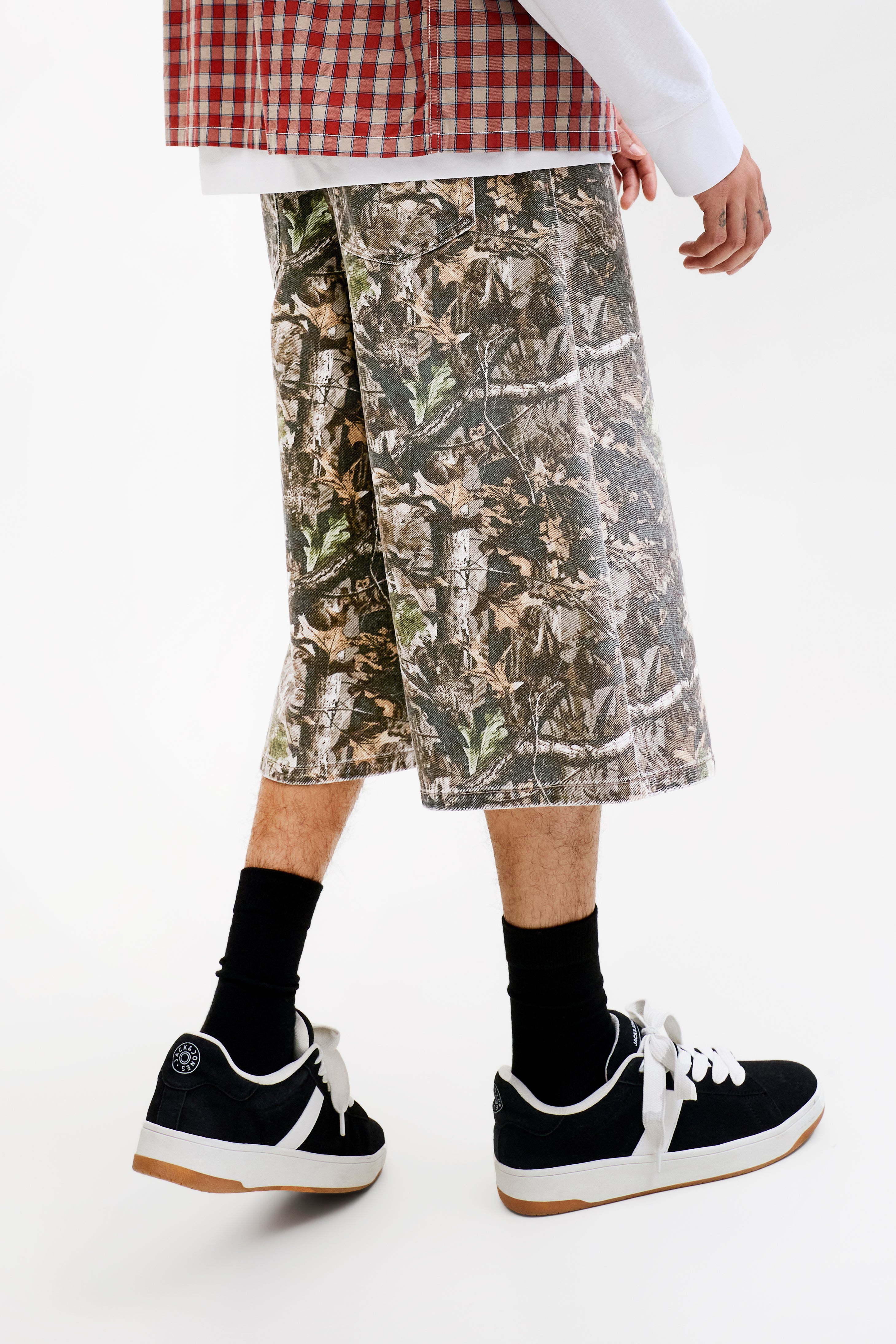 JJBILLY bermuda en jean - Dark Green