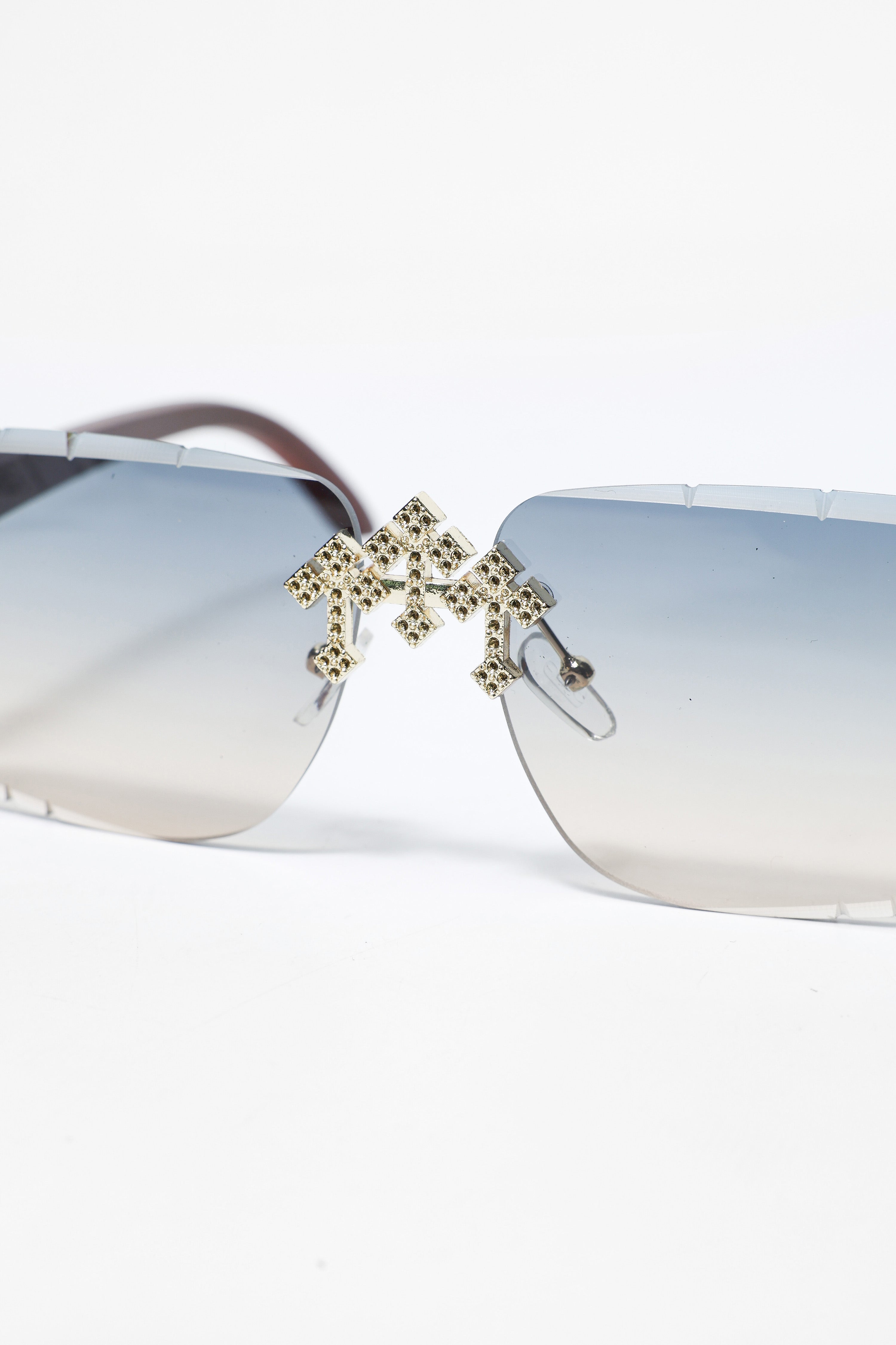 Brille - Blue + Gold + Brown