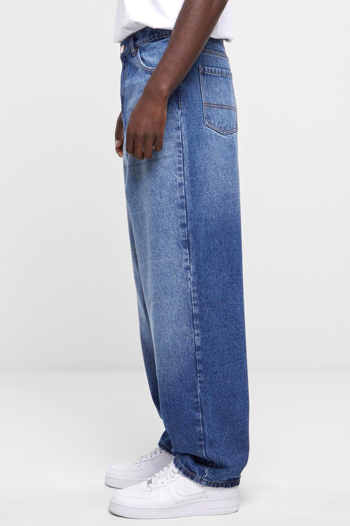 Baggy Fit Jeans L32 - New Mid Blue Washed