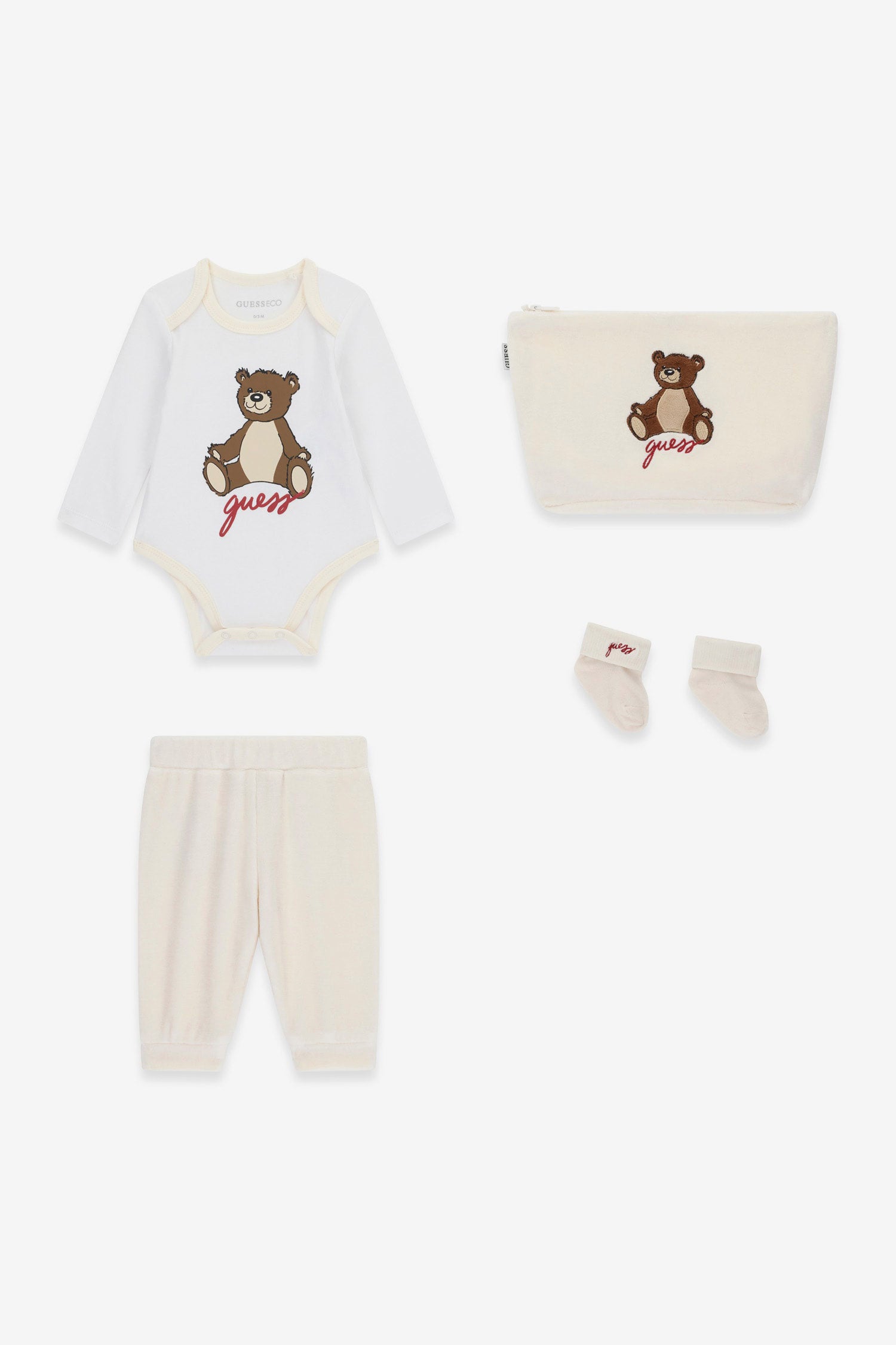 Baby-Set - Cream + White
