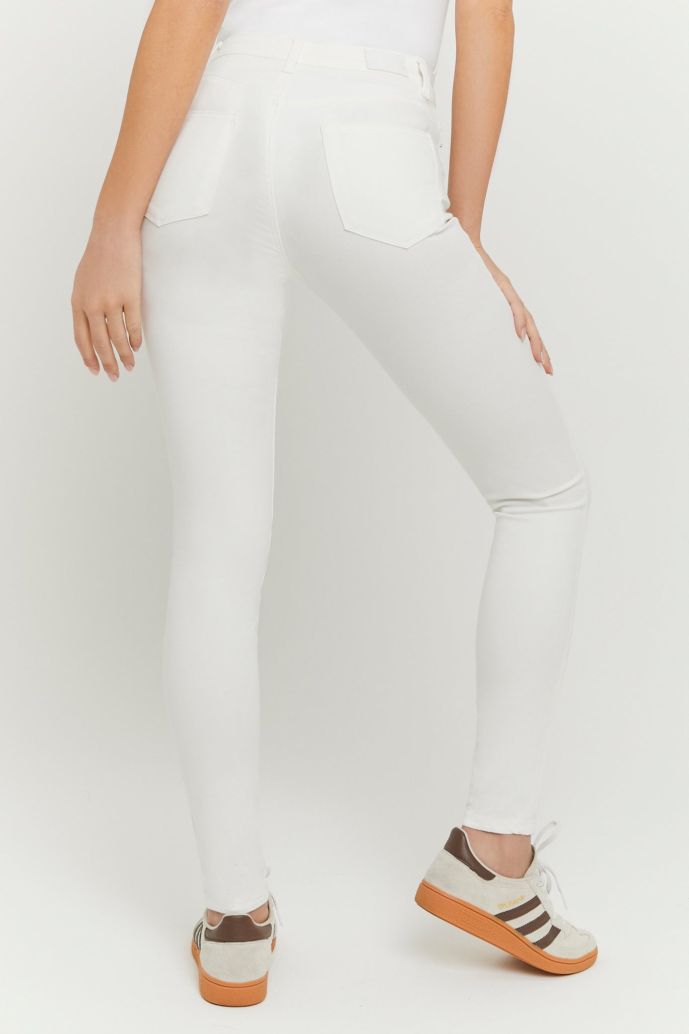 Jean skinny taille haute - Offwhite