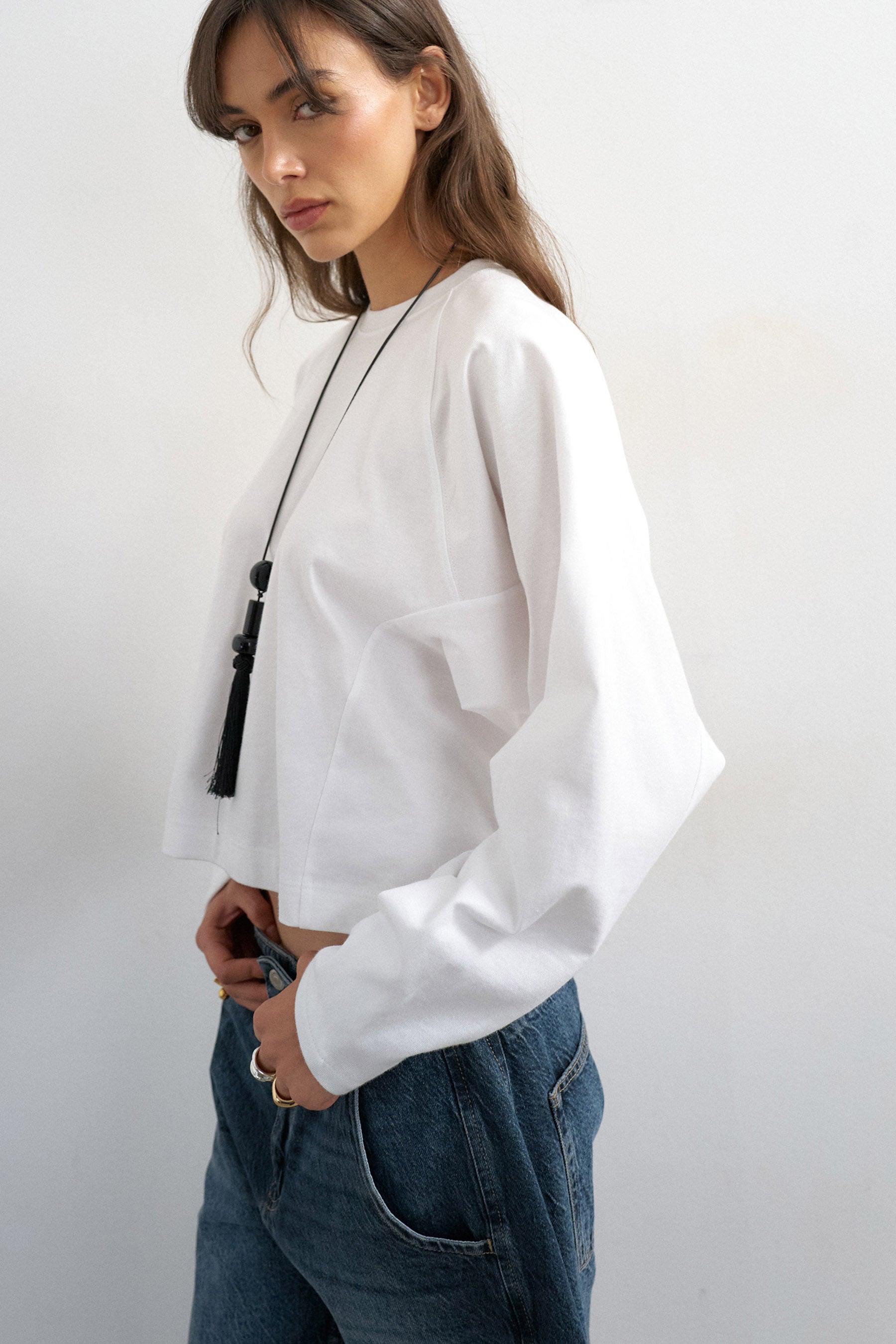 TSROSA long-sleeve shirt - Ivory Cream