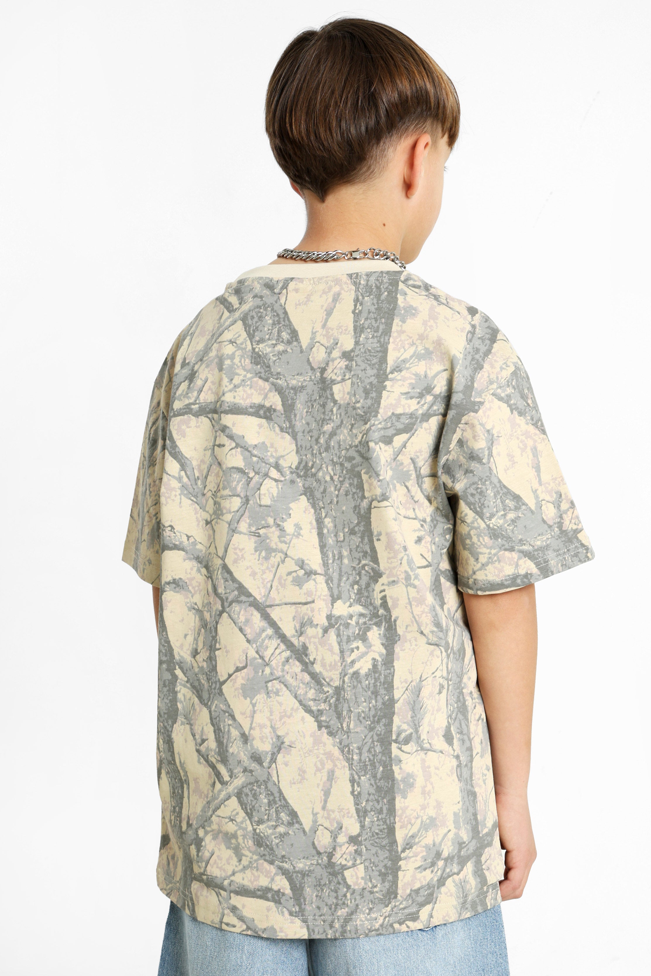 T-shirt Heritage Wood Camo - Beige + Multicolor