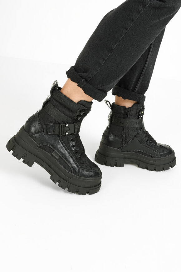 Bottines d'hiver à plateau Aspha Com1 - Noir