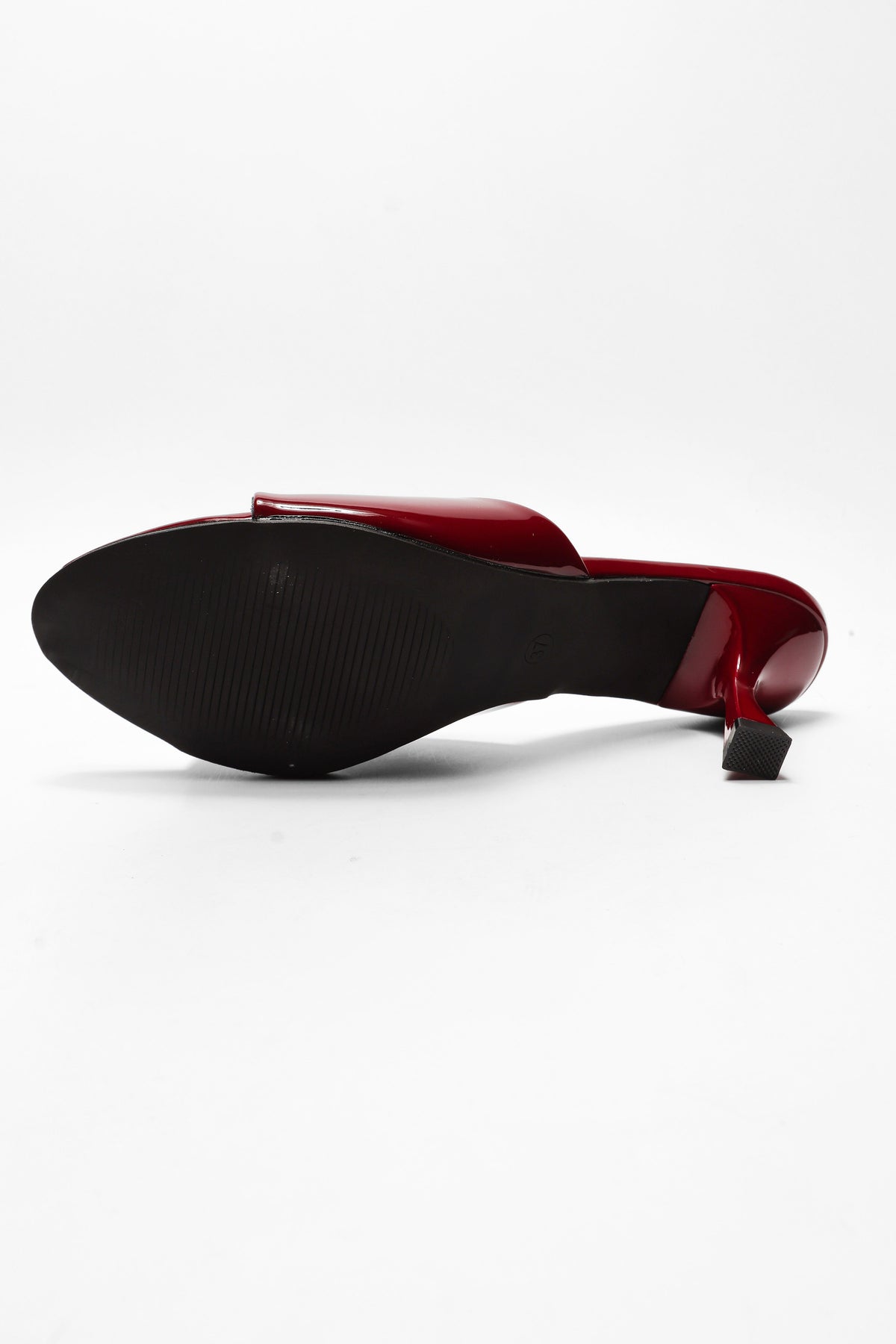 Patent mules - Bordeaux