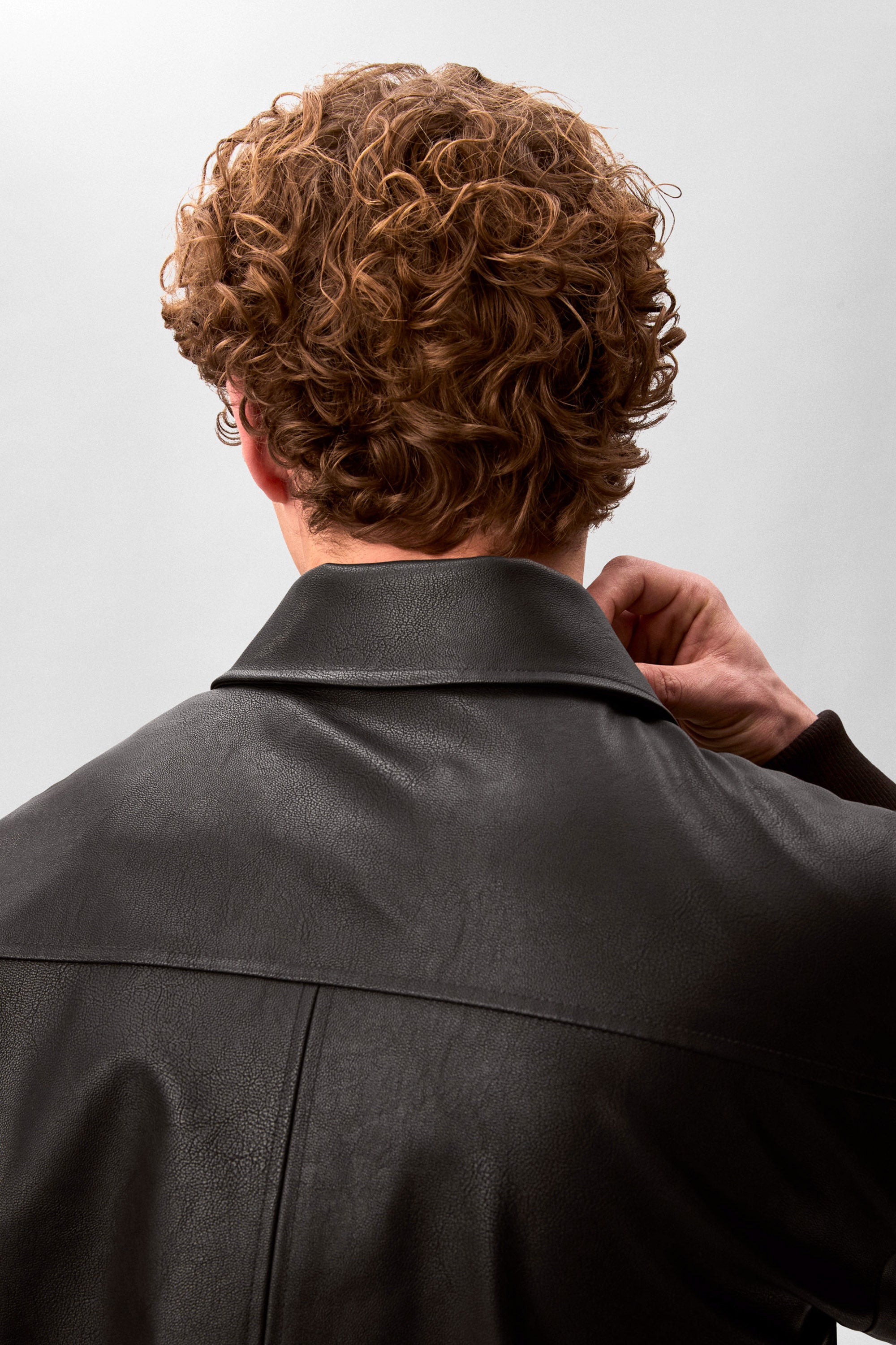 Bomber Kunstlederjacke - Black