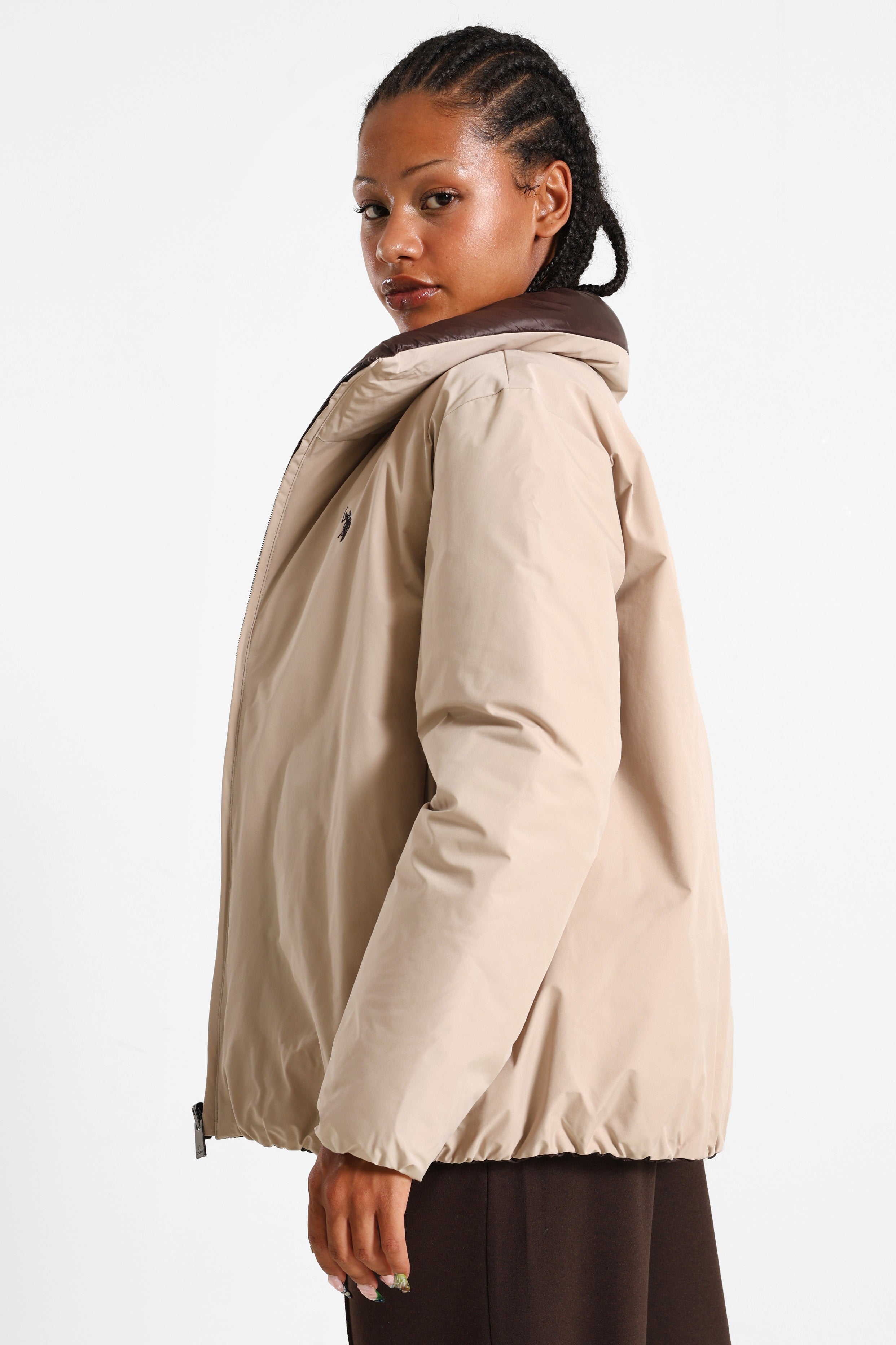 Zehra indossabile reversibile - Beige + Brown