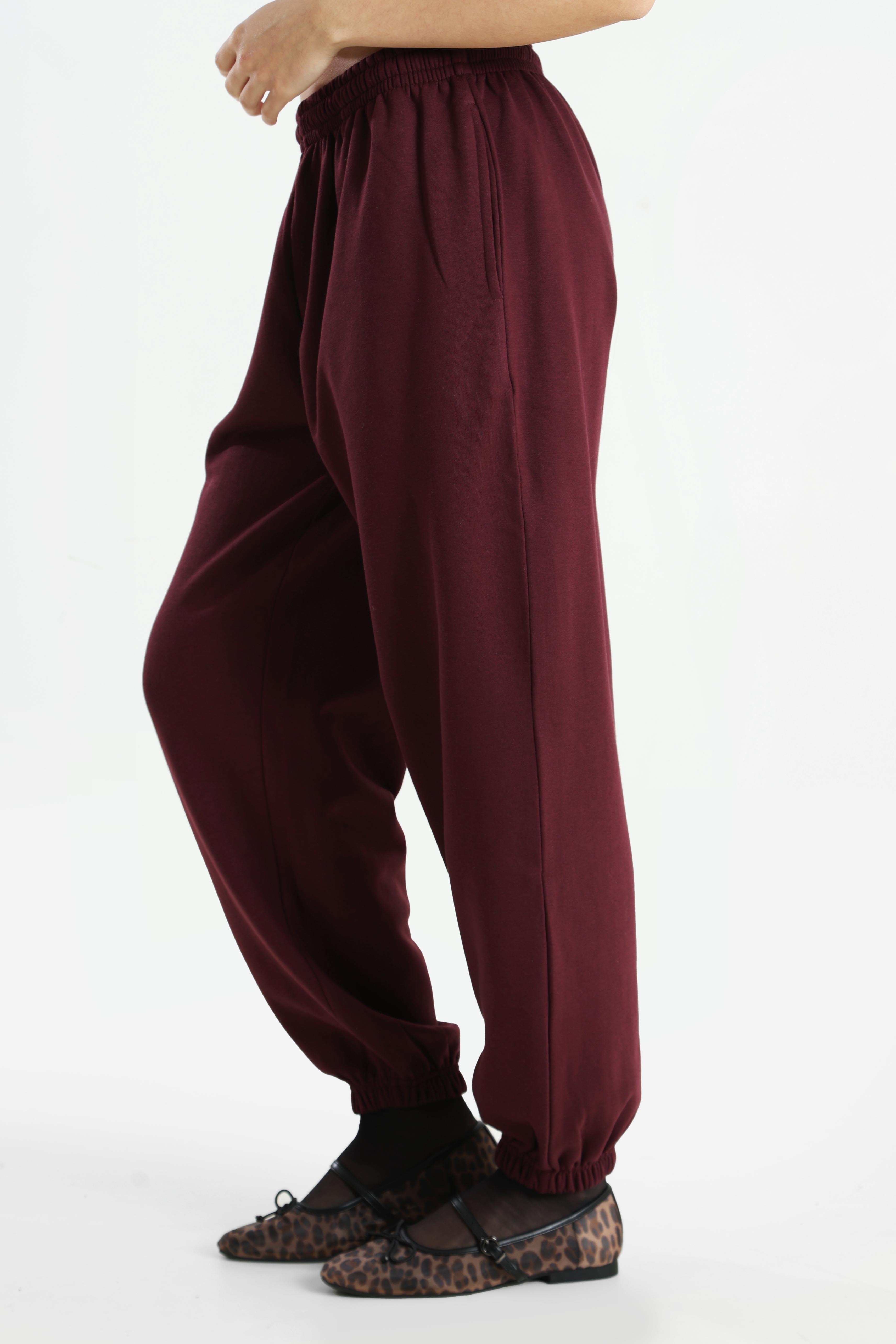 Pantalon sweat - Bordeaux