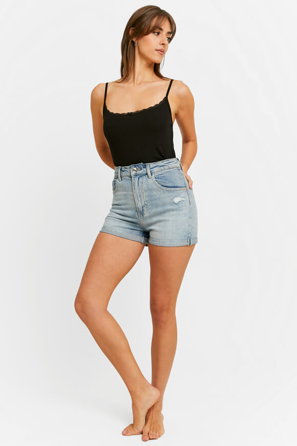 Mom fit jeans shorts - Blue Used