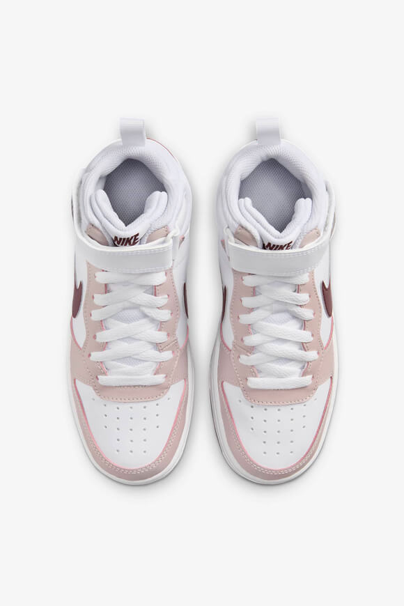 Sneaker Court Borough 2 - Bianco + Platinum Violet + Burgundy Crush