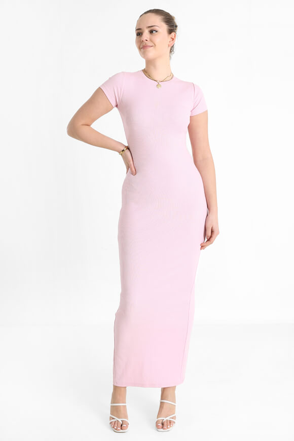 Ribbed maxi dress - Pink