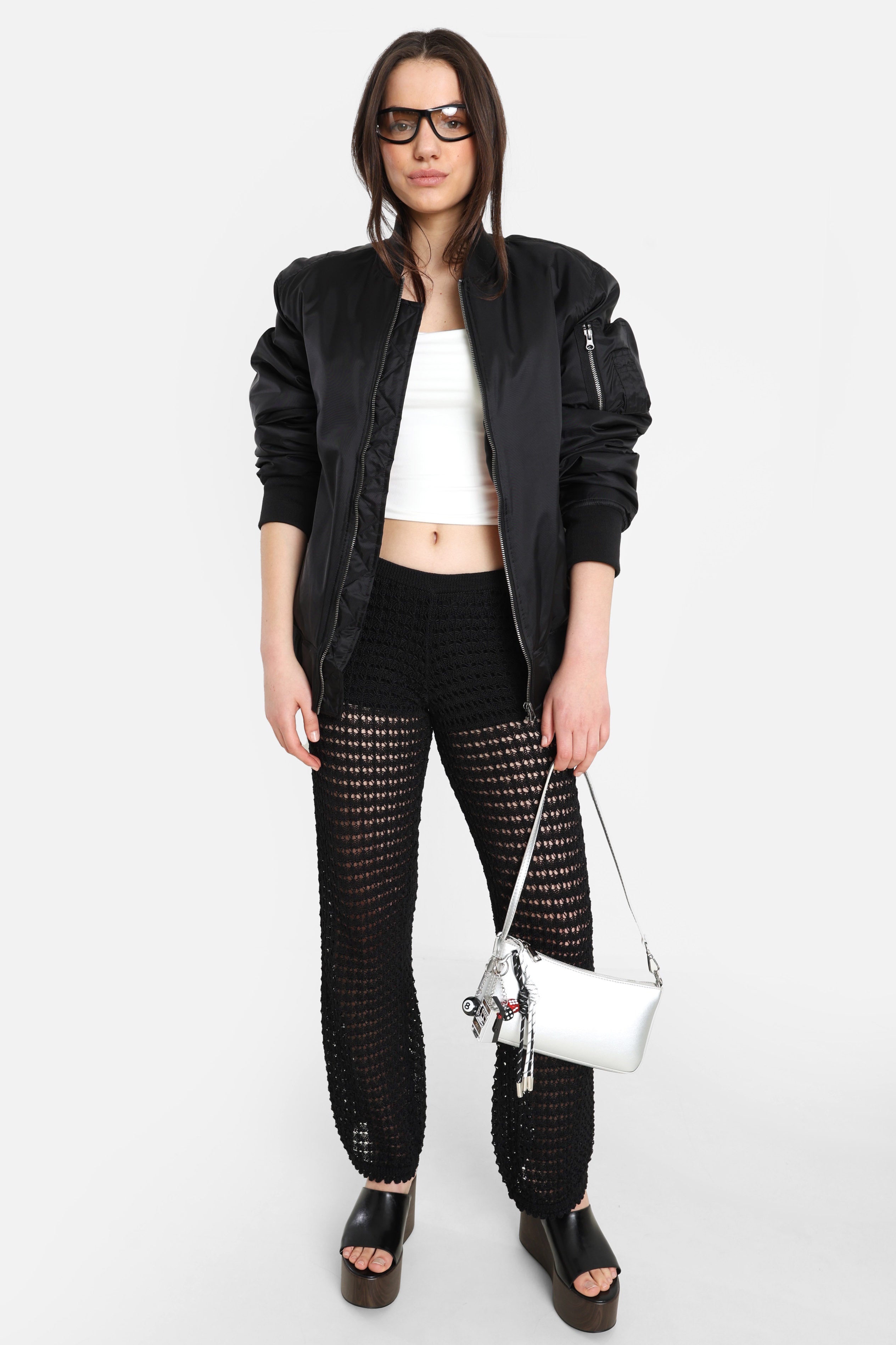 Häkelhose - Schwarz