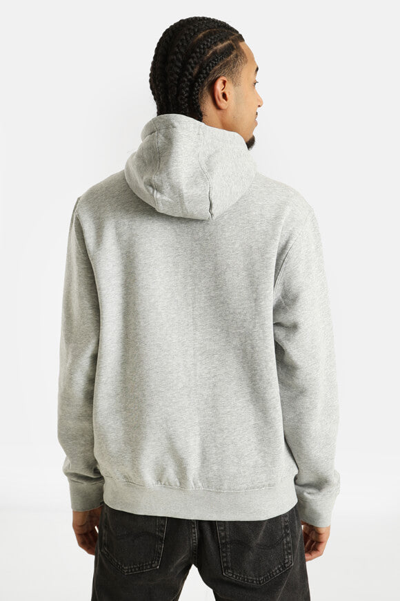 Hooded sweat jacket - mottled gray
