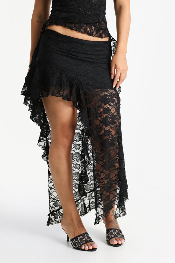Spitzenrock - Schwarz
