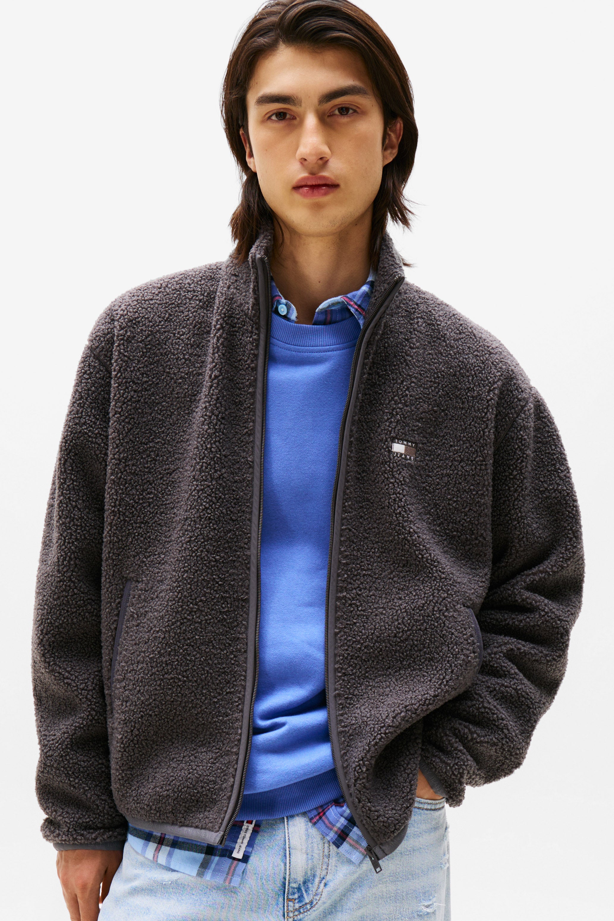 Giacca in peluche - Washed Black