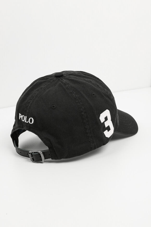 Strapback Cap - Schwarz + Weiss