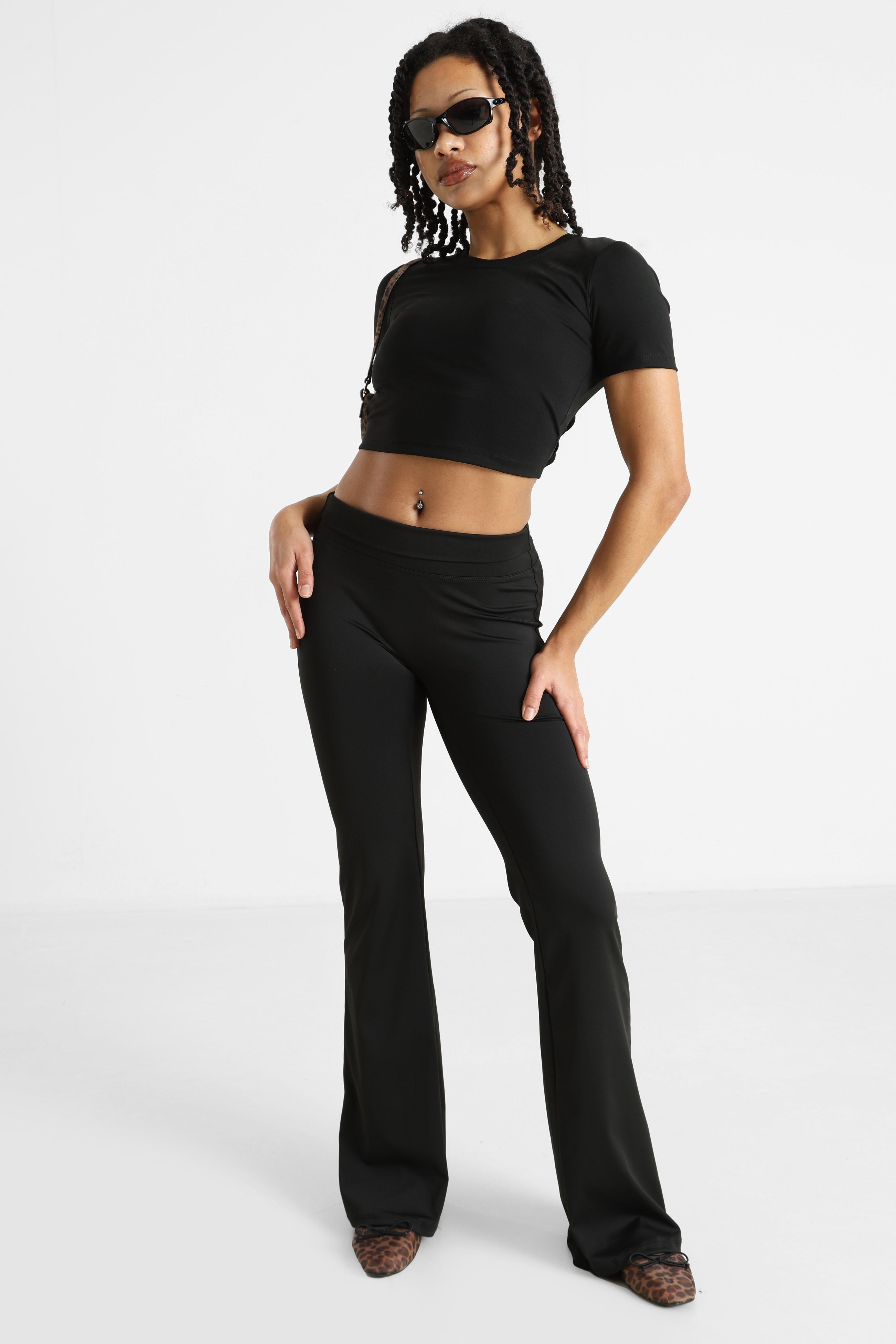 Flare Leggings - Black