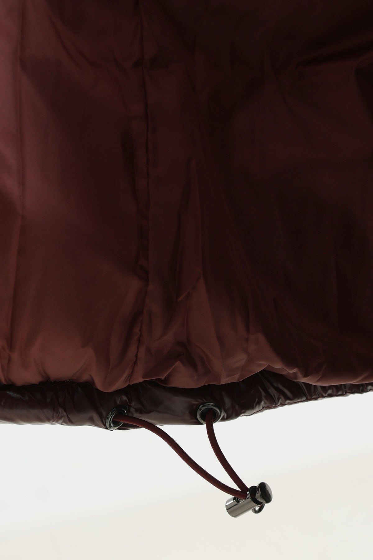 Pufferjacke in Glanz-Optik - Burgundy