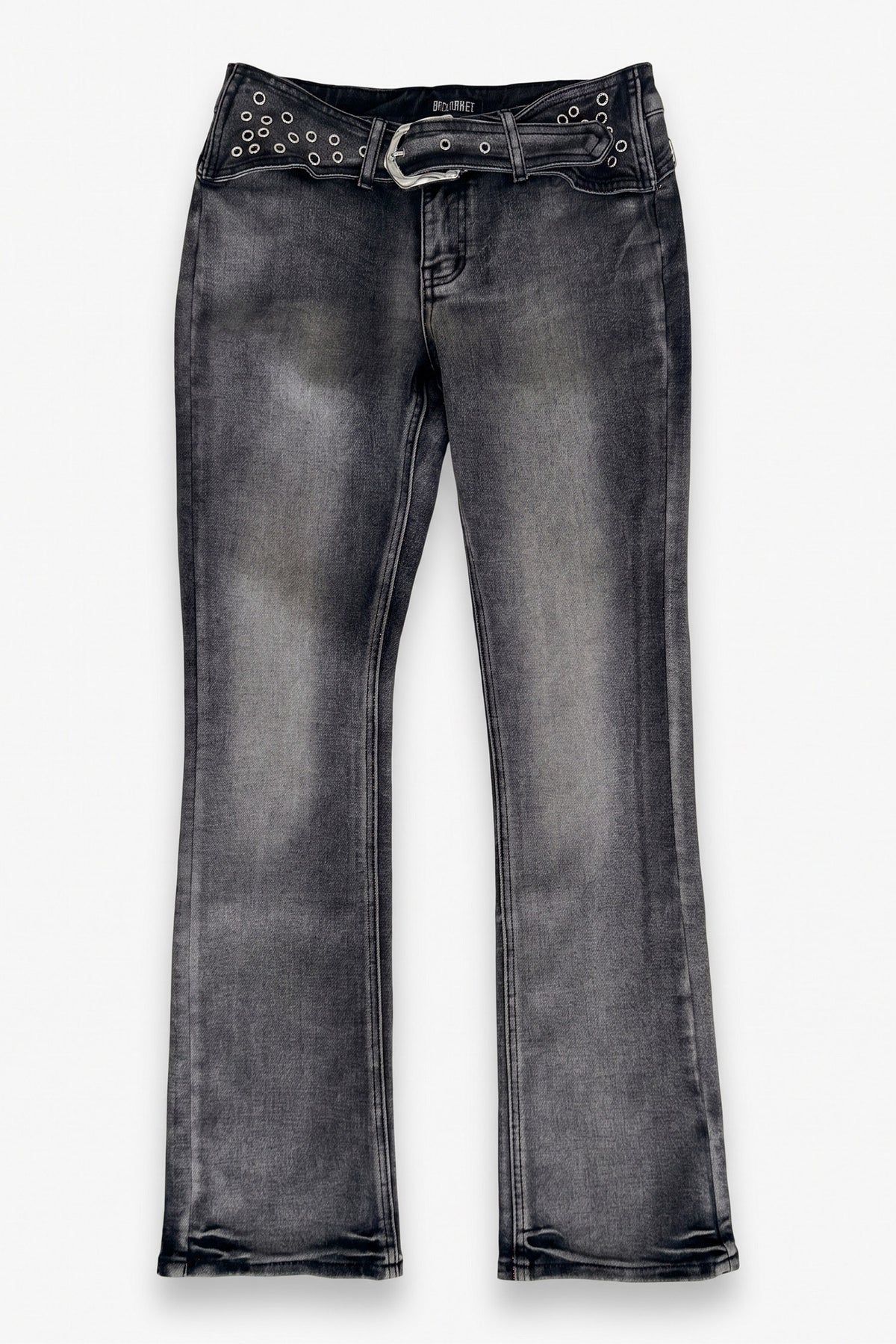 Bootcut Jeans - Gewaschen Schwarz