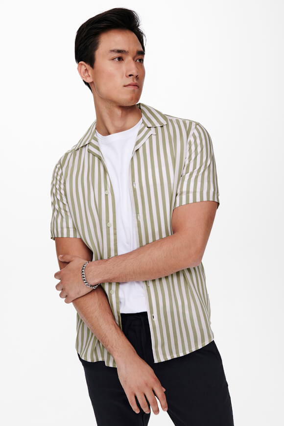 Camicia ONSWAYNE - Cincillà + Bianco