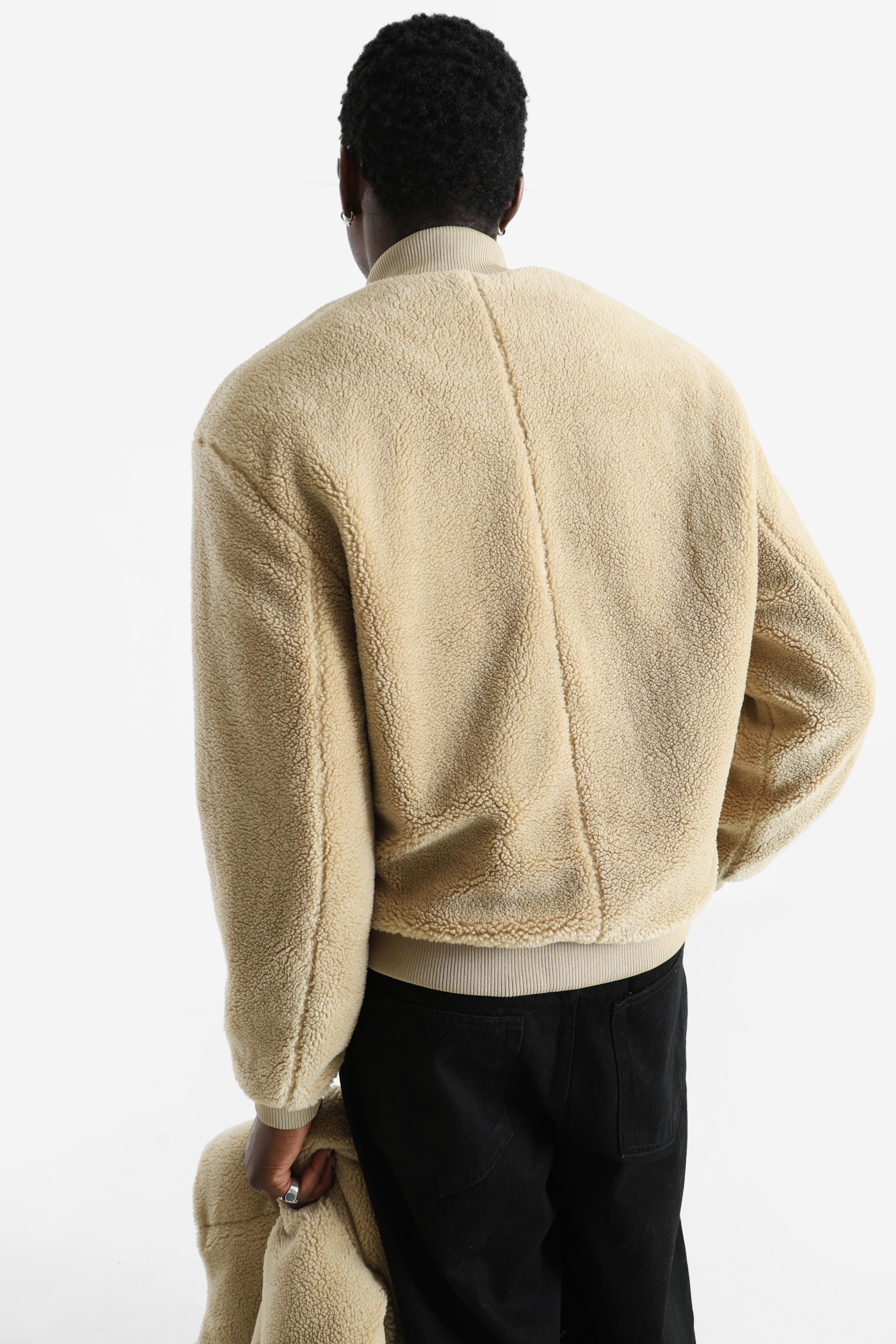 Ember Teddy Bomberjacke - Sand