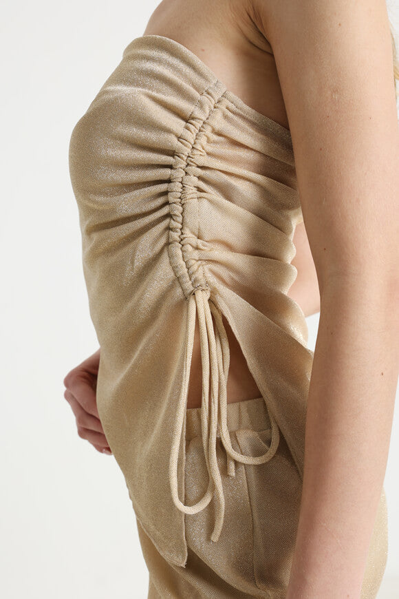 Top a fascia glitterato - Oro