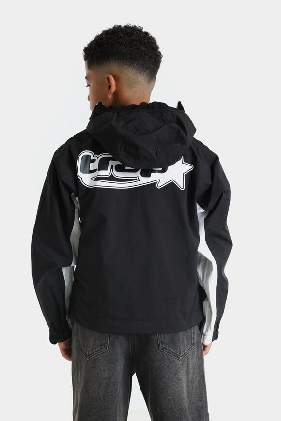 Windbreaker - Schwarz + Weiss