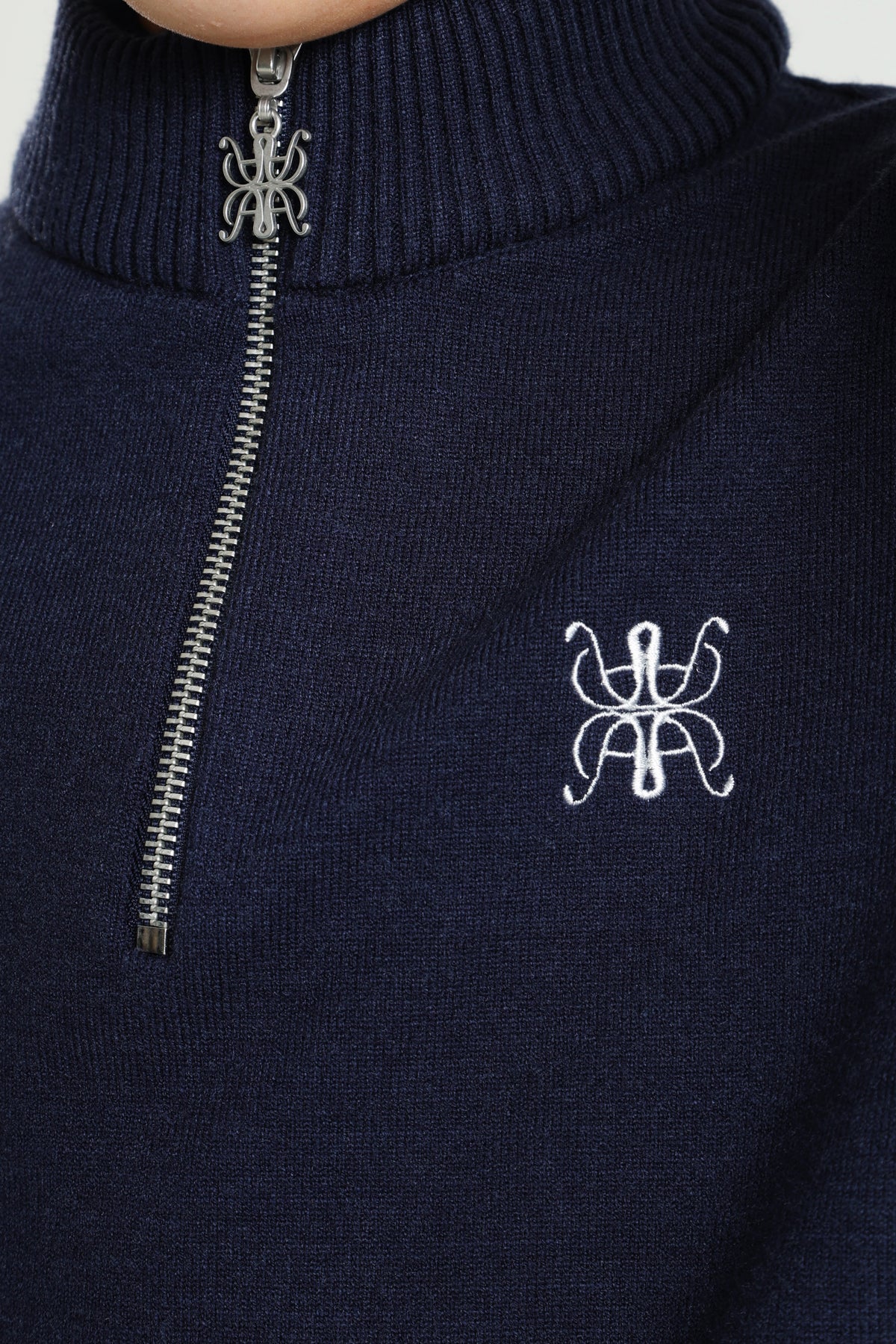 Pull en tricot - Bleu marine