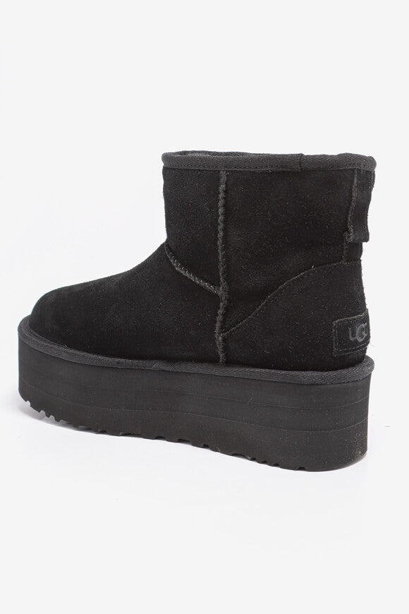 Classic Mini gefütterte Plateau Stiefelette - Black