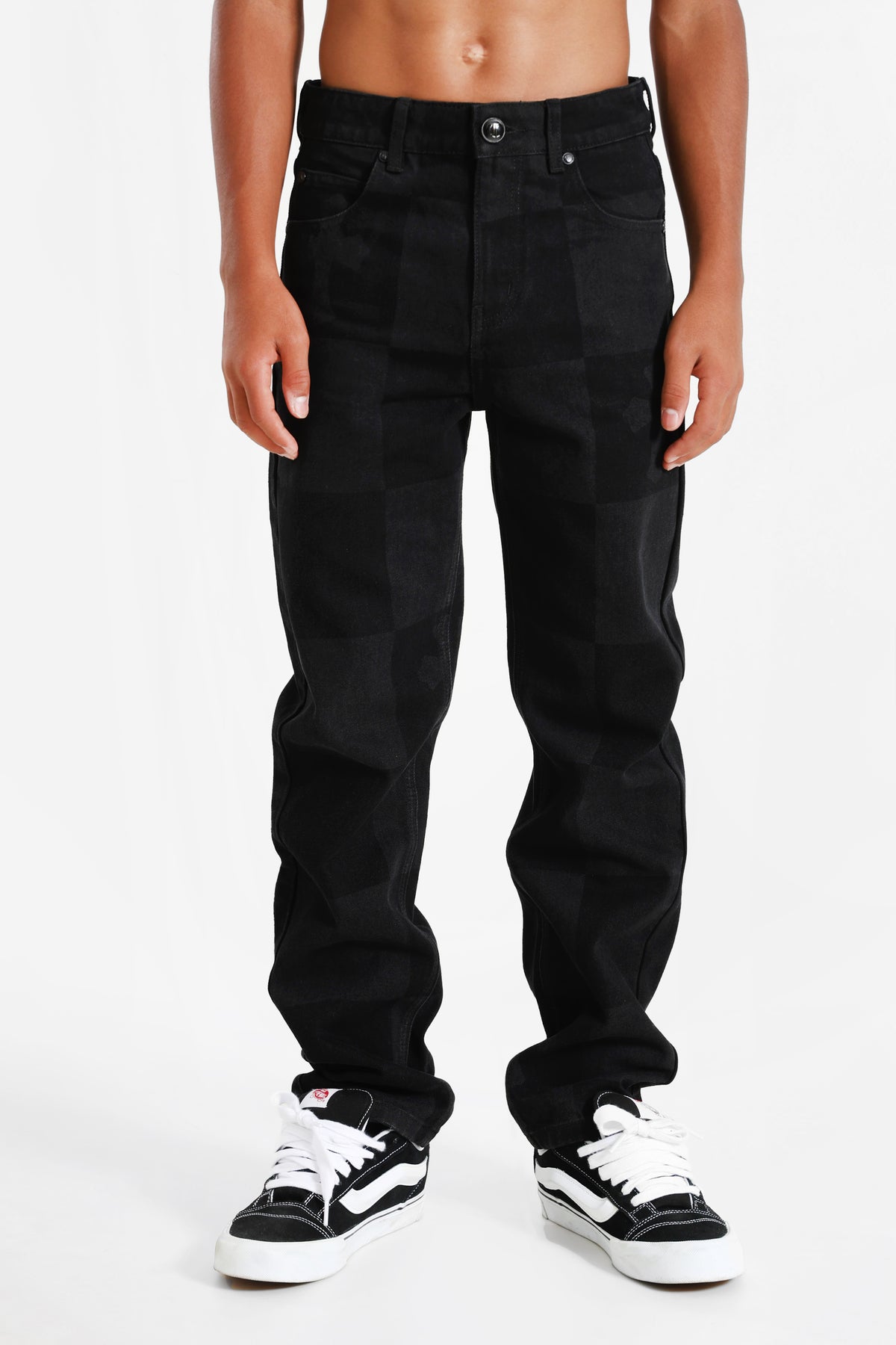 Loose Fit Jeans - Schwarz