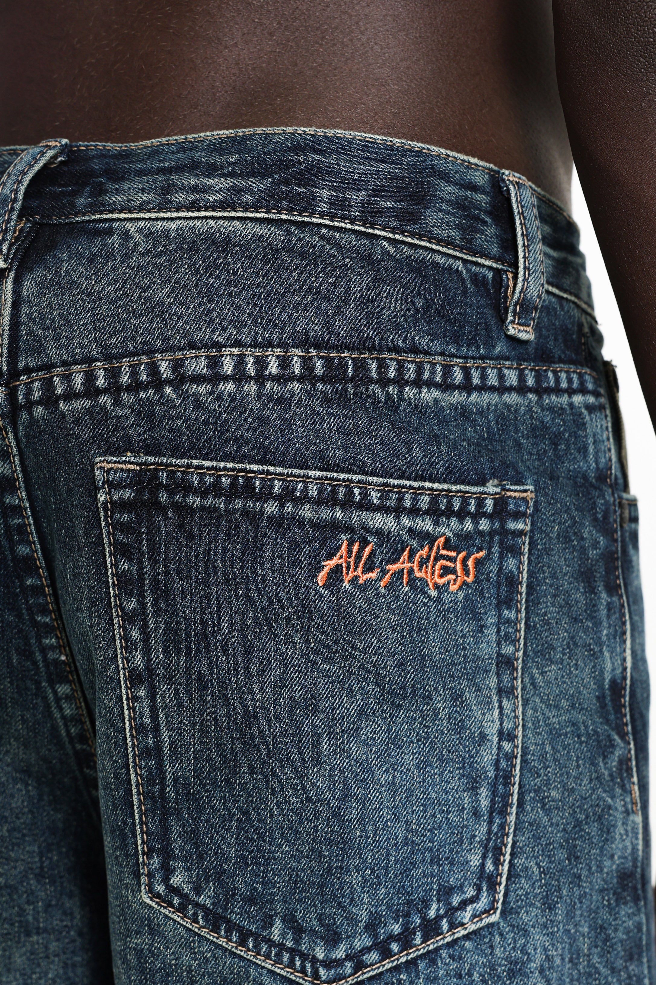 Denim bermuda shorts - Bleu délavé
