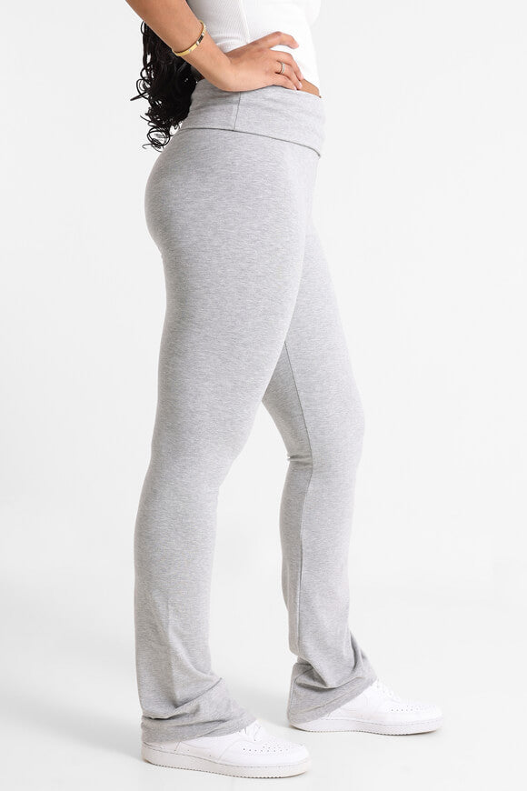 Flare Leggings - Grau meliert